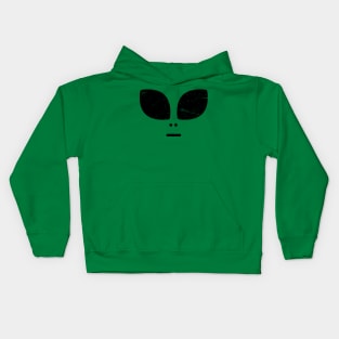 UFO Alien Face Kids Hoodie